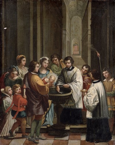 A Baptism by Italian School